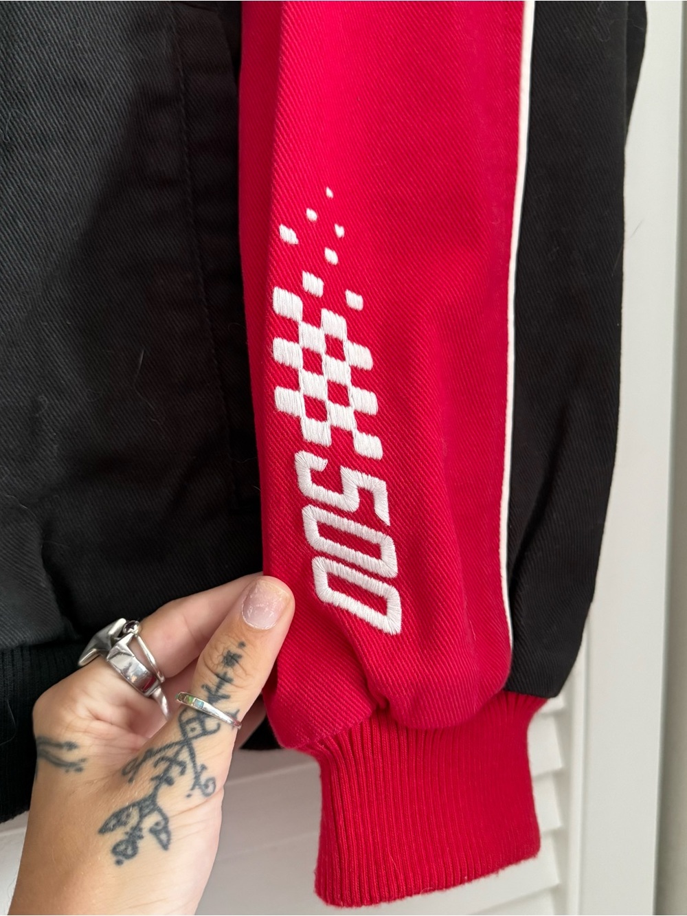 Monaco Racing Colorblock Jacket - Red & Black - Picture 4 of 8